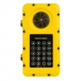 Industrial Audio only Intercom for harsh environments - keypad, 4 programmable buttons, digital display, high-vis yellow